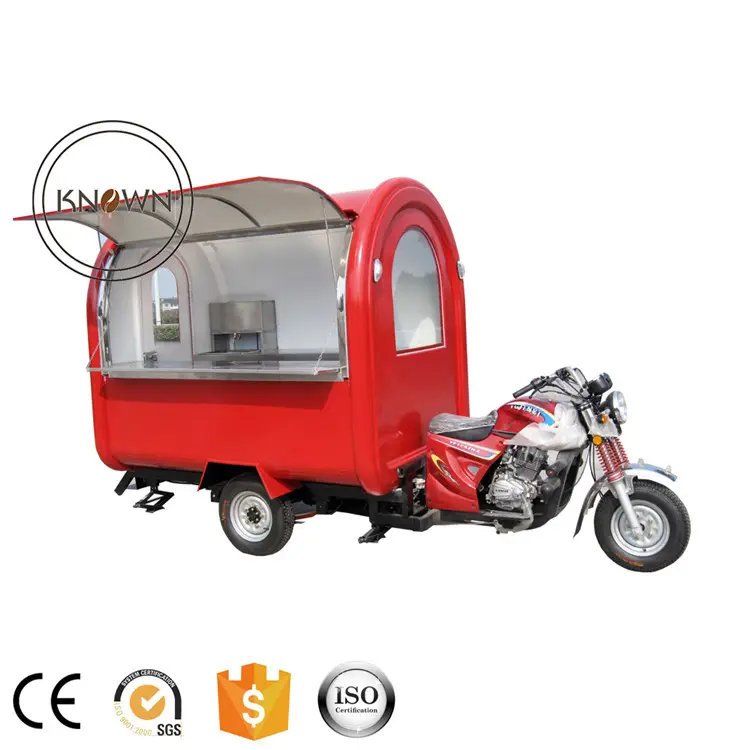 2024 Mobile Gas 3 ruote carrello cibo benzina gelato triciclo personalizzato Hot Dog a benzina camion