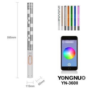 YONGNUO YN360III 3200K-5500K ücretli RGB renkli el LED Video ışığı dahili 5200mAh lityum pil - Product Image 4