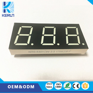 Free Sample Common Cathode 3 <strong>Digit</strong> Led <strong>Display</strong> <strong>Seven</strong> <strong>Segment</strong>