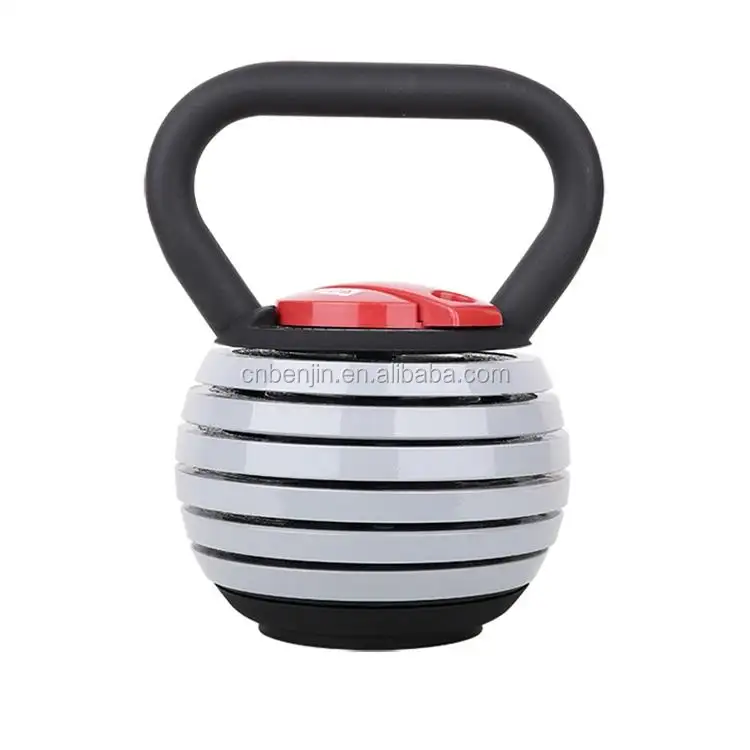 40 lbs Peso Kettlebell Ajustável W/ DVD. 5 lb incrementos de Exercício Equipamentos de Ginástica Sino Chaleira Conjunto