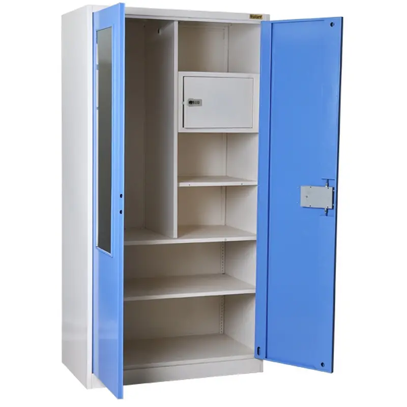 LuoYang China Cheap storage almirah designs with price metal wardrobe cabinet
