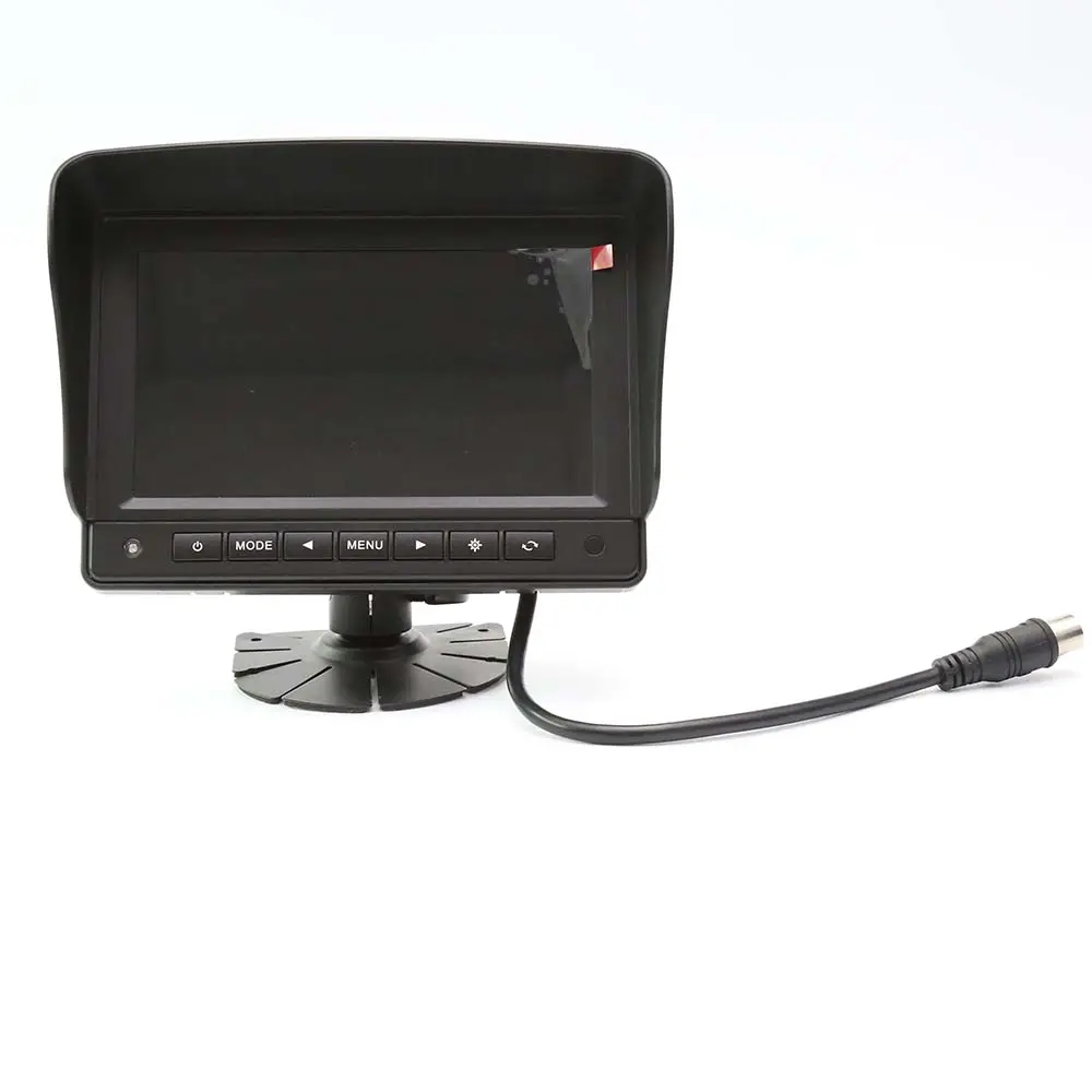 7\\\" Digitaler Hd-Bildschirm Farbmonitor 12-24 V mit abnehmbarem Sonnenschirm und Sony Ir-Ccd-Kamera