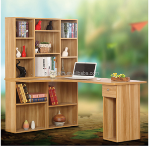 Escritorio de ordenador de madera multifunción, nuevo diseño, con estantería - Product Image 1