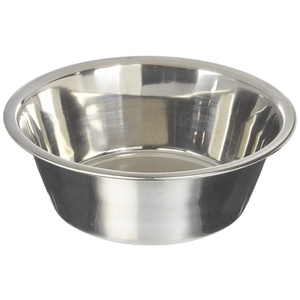 Redonda de Aço Inoxidável de Tamanho médio Pet Tigela de Comida Tigela Gato Cão - Product Image 1