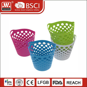 Haixing bán buôn nhựa Vòng Giỏ Trắng wicker giặt giỏ giặt giỏ cho hộ gia đình - Product Image 6