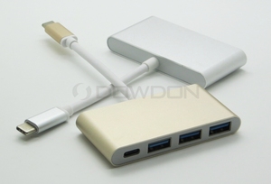Multi-Port Charging Adapter 4-in-1 USB-C Hub for New Apple MacBook 12&quot; with Type C,USB 3.0 Ports - Product Image 4