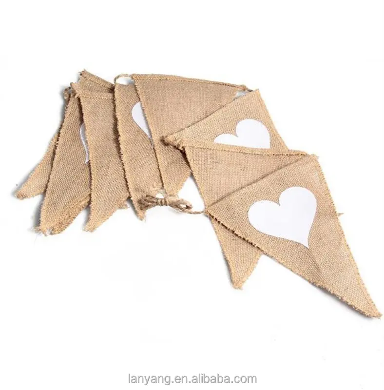 More Design Thank You Burlap Banner Bunting Just Married Burlap Wedding Pennants Photo booth Props Party Decoration