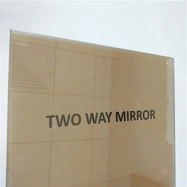 Panneaux de verre miroir bidirectionnel livré d'usine, avec deux miroirs, de salle de bains, de douche réfléchissante, prix en chine, livraison gratuite