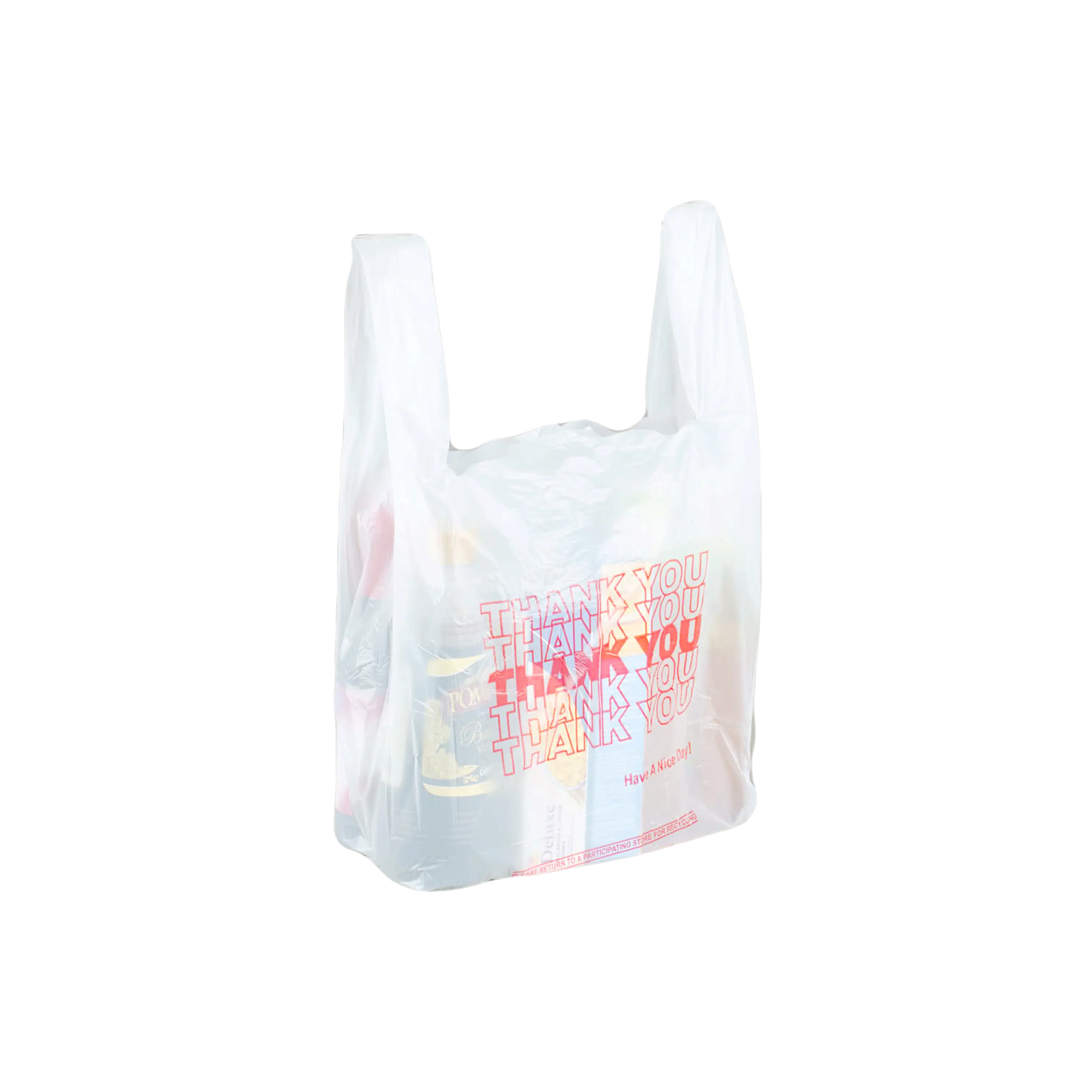 Ecologico biodegradabile epi bianco camicia di plastica shopping bag maglia sacchetto di plastica per il supermercato/grocrey/cibo/frutta imballaggio