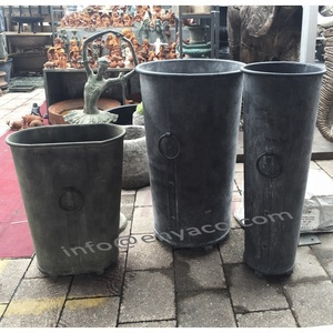חדש עיצוב חיצוני עגול גדול מגולוון המטע, בציר מחוץ גבוה להתחדד גן סירי אדניות