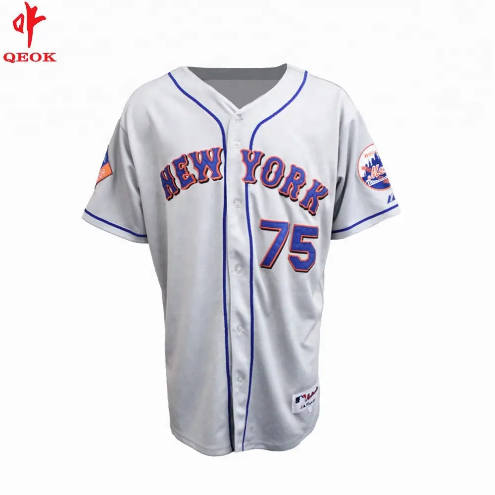 Camiseta de béisbol personalizada para hombre, ropa de estilo bordado coreano, de sarga, venta al por mayor