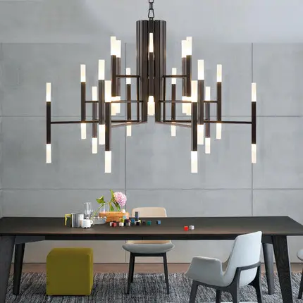 2019 zhongshan usine éclairage verre cuivre LED lustre pendentif lampe moderne