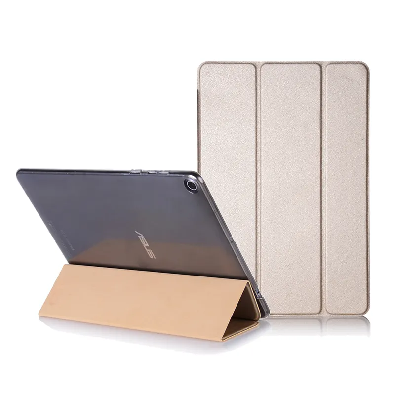 Bookcaseスタイルトライ折りたたみためAsus ZenPad 3S 10 Z500MタブレットCover Leather Case