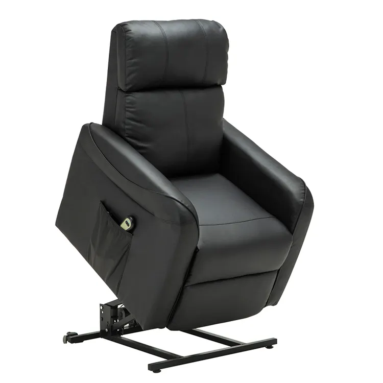 Personnes âgées Massage moderne puissance électrique en cuir luxe Rocker simple Chesterfield daim mouvement motorisé ascenseur fauteuil inclinable canapé