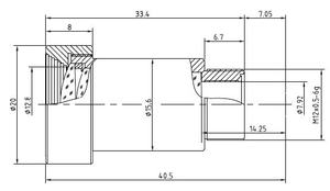 M12lem-3525i-m12-mp5mountf2.535mmเซนเซอร์ccdเลนส์กล้อง - Product Image 6