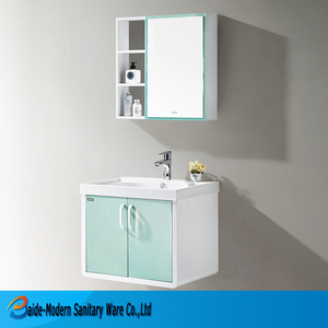 Japonya Tarzı Hasarlı Satılık I Şekilli Vanity Banyo Vanity Ekipmanları Alüminyum Banyo Dolabı