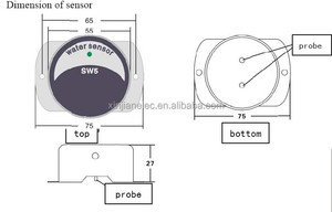 SW5 AC/DC 9-36 V Wasserleck-Erkennungs-Sender Alarmsensor zur Wasserlecksicherheit für industriellen Einsatz in rauen Umgebungen