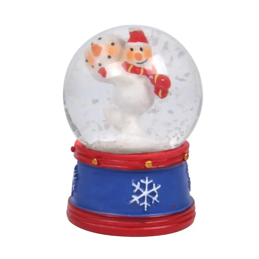 Commercio all'ingrosso nuovo stile personalizzato fabbrica direttamente resina carillon ornamento natale Mini Snow Globe