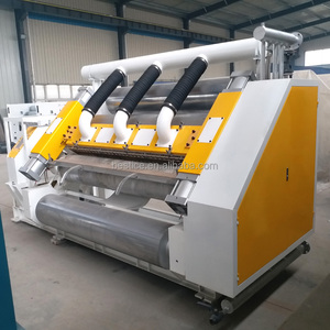 2 ชั้น A B C D E ขลุ่ยเครื่องทํากระดาษลูกฟูก Corrugator สายการผลิต Facer เดี่ยวโรงสีเครื่องตัดแผ่นขาตั้งม้วน - Product Image 3