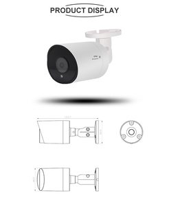 IMX307 telecamera ip bullet CMOS CMOS 2mp, telecamera ip 2mp con led Array IR 2 pezzi e POE incorporato - Product Image 4