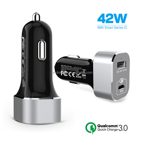 ขายส่งค่าใช้จ่ายได้อย่างรวดเร็วQC3.0 <span class=keywords><strong>USB</strong></span> + PD Type Cโทรศัพท์ชาร์จไฟในรถอะแดปเตอร์สำหรับNew MacBook Pro