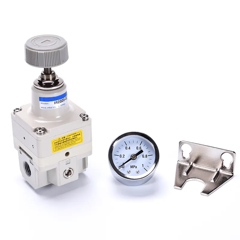 Regulador de presión de precisión tipo SMC de alta calidad y alta calidad, regulador de IR1000-01BG con manómetro y control munal de soporte 0.005-0.2Mpa