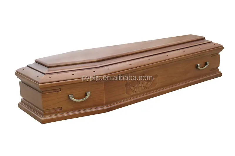 Italien bois cercueil adulte cercueil et cercueils avec poignées