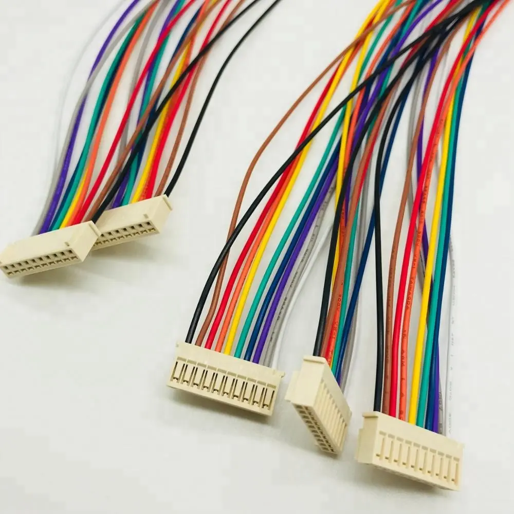 10 रंग तार करने के लिए बोर्ड 10pin Molex कनेक्टर केबल