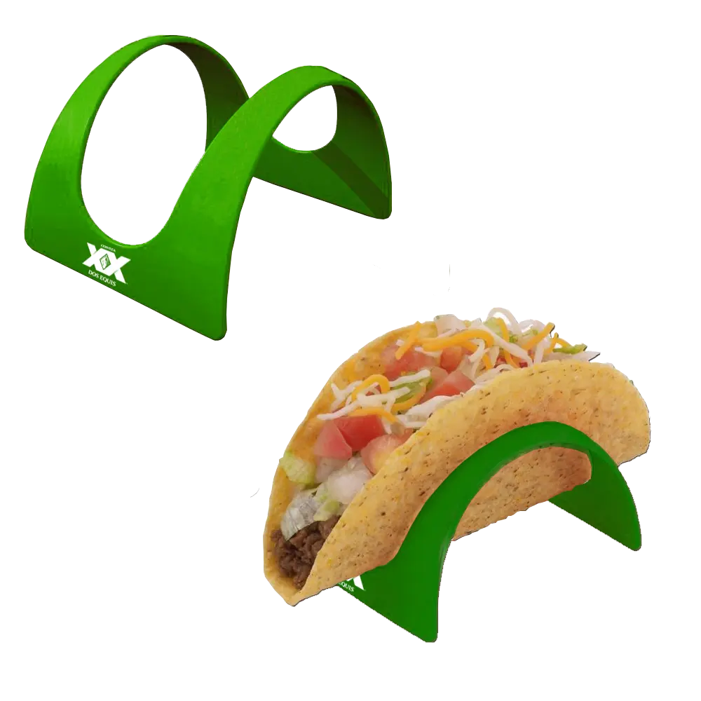 Soporte de plástico desechable para tacos, soporte apilable para tacos