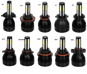 Yüksek lümen guangzhou boorin araba aksesuarları 12 v Üç yan Dört yan ampul g20 <span class=keywords><strong>led</strong></span> far ampuller h4 h7 s2 c6