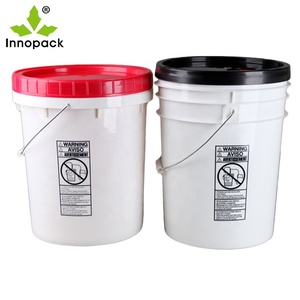 Roter Deckel 5 Gallonen Schraub verschluss Plastik eimer in Lebensmittel qualität 20 Liter Plastik eimer