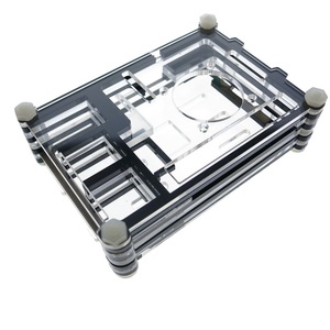 Custodia Raspberry Pi 3 9 strati Raspberry pi 2 scatola in acrilico + ventola di raffreddamento + 3 pz dissipatore di calore per lampone pi B + vendita calda - Product Image 3