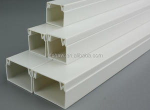 (High Quality)Plastic Solid Electrical <strong>Trunking</strong> ,Slotted Cable Ducts,Decoration Round PVC Wire Cable <strong>Trunking</strong> - Product Image 3