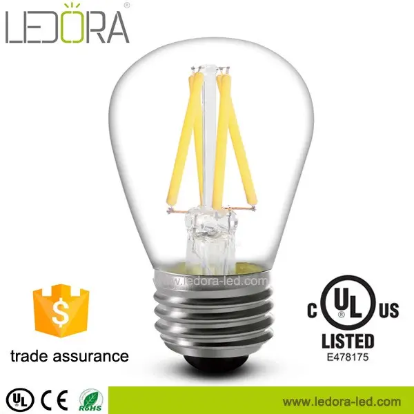 Warm white Edison bulb lights led filament bulb S14 2w led light led bulb for Outdoor String LightsPopular