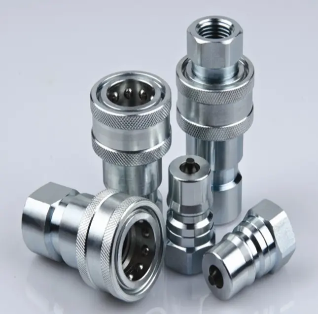 Ống phù hợp nhanh chóng Coupler thủy lực nhanh chóng phát hành khớp nối vòng đúc nữ khớp nối nhanh chóng không gỉ 1 inch Trắng, vàng J05