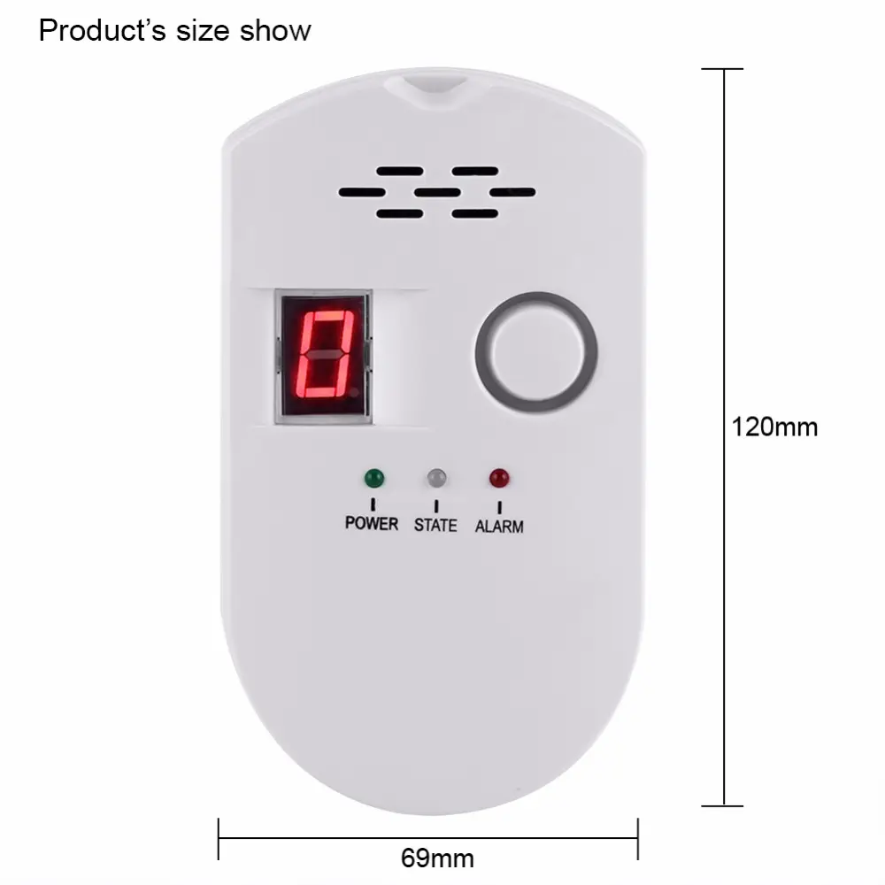 Allarme rilevatore di gas gpl naturale MCU SMT design sensor allarme perdite di gas gnl