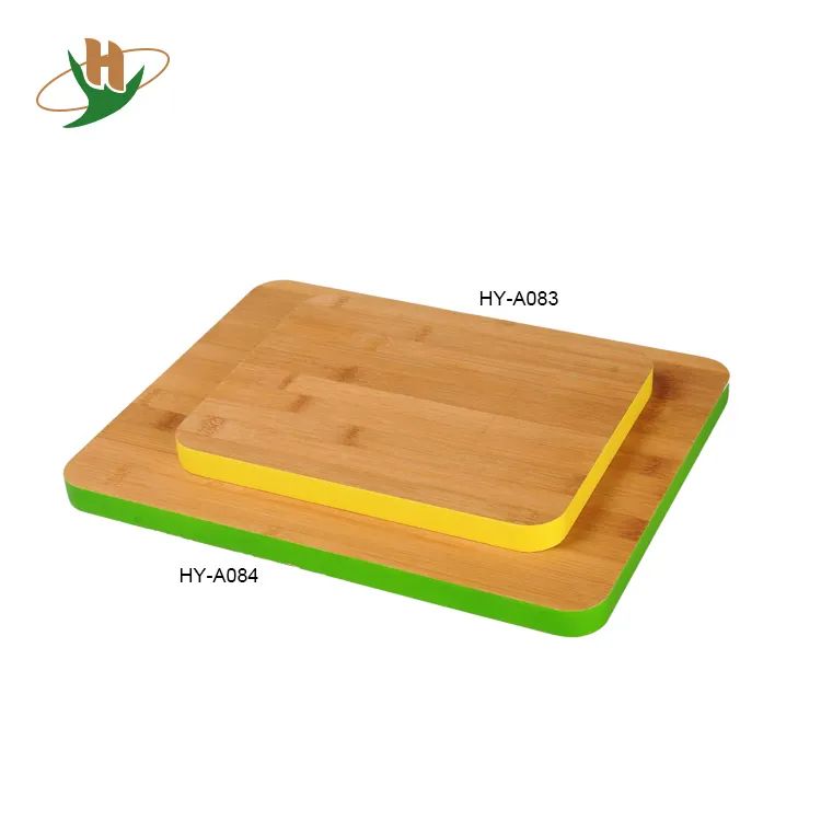 Eco friendly premium quality color coding bamboo cutting board wood kitchen chopping block