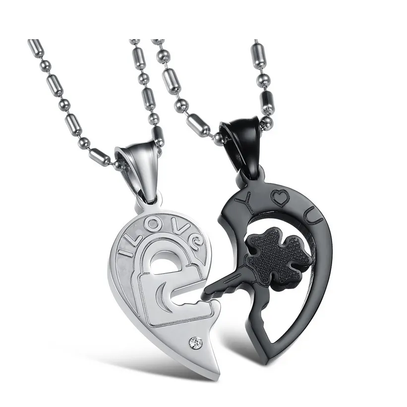 Nuova personalità coppia collana coppia mezzo cuore Puzzle collana d'amore in acciaio inossidabile regalo di san valentino per coppia