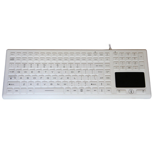 Teclado impermeable IP68 con 122 teclas, incluye 24 teclas de función y teclado numérico