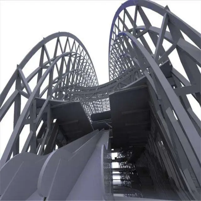 Marco de estructura de acero de aluminio galvanizado y forma irregular para teatro, estético, de gran tamaño