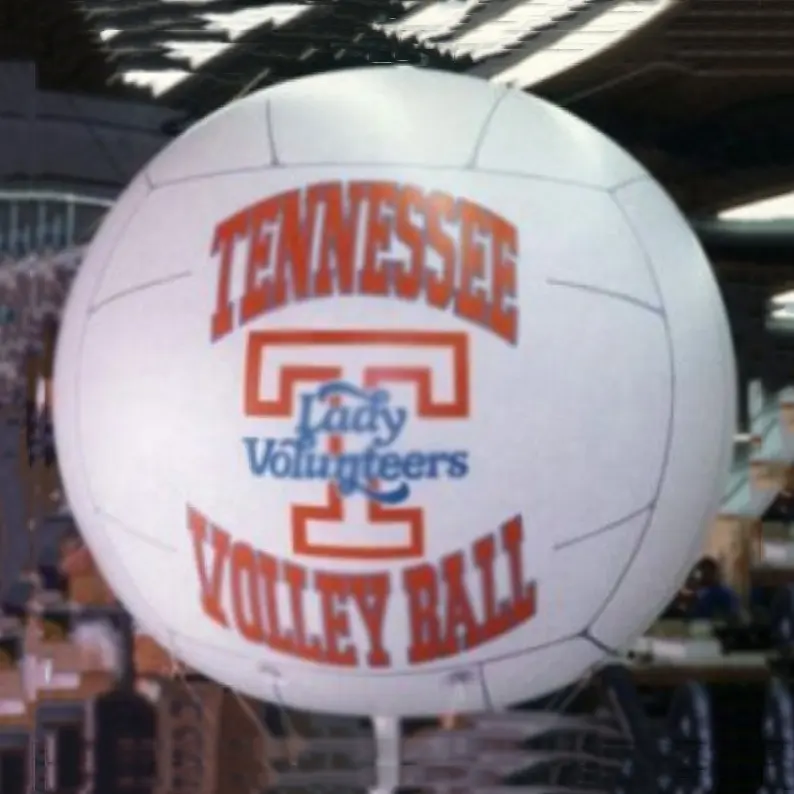 Gigante inflable Voleibol de PVC globo cielo flotante de gas de helio deporte bola globo para eventos