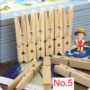 Hot Bán tự nhiên bằng gỗ PEG kẹp quần áo một số kích thước bằng gỗ Clips - Product Image 6