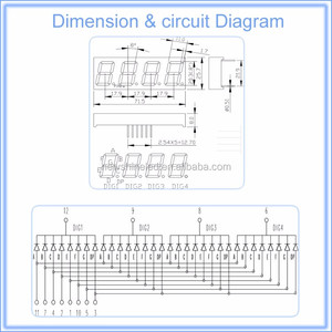 Factory Supply 0.8 Inch 7 <strong>Segment</strong> Led <strong>Display</strong> 4 Digt <strong>Display</strong> 0.8&quot; 4 Digit 7 <strong>Segment</strong> <strong>Display</strong> for <strong>Seven</strong> <strong>Segment</strong> Digital Counter - Product Image 6