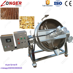 全不锈钢工业 Praline Nougat 花生脆性糖果切割制作格兰诺拉麦片蛋白质棒机