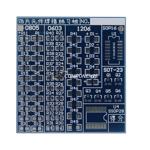 SMT SMD-Komponenten schweiß schweiß praxis Leiterplatten-Lötplatten-Kits Lüfter platine für elektronische Studenten lüfter
