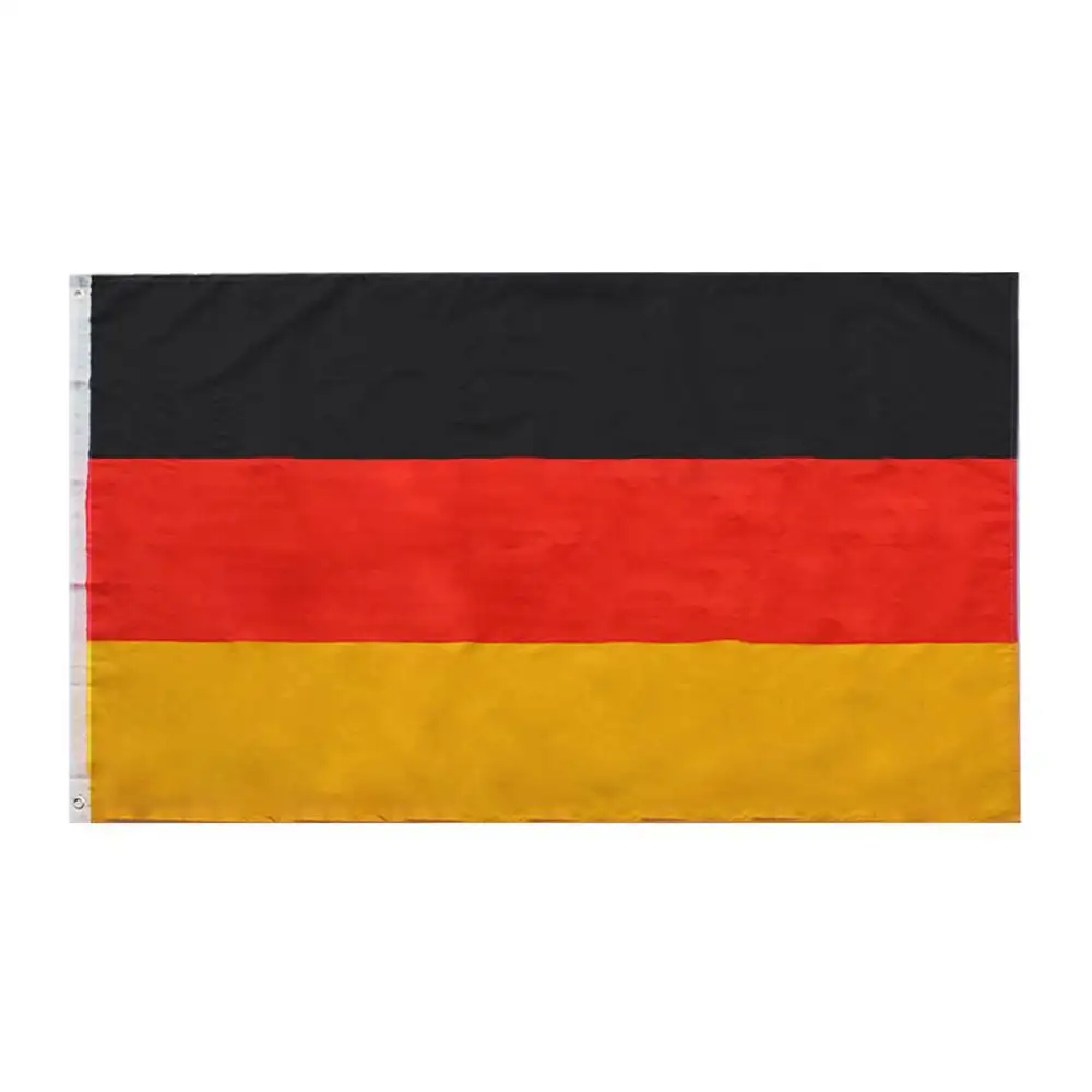 Bandera alemana de poliéster, bandera nacional de Alemania para decoración de la empresa o el hogar