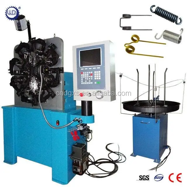 Resorte de bobina de compresión de torsión de extensión CNC automático que forma la máquina de fabricación de producción