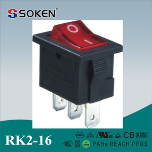 Rk2-16 rohs carling KCD tek kutuplu rocker anahtarı T105 10A 250V