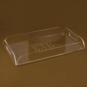 高品质长方形丙烯酸托盘与插入亮光托盘 - Product Image 3