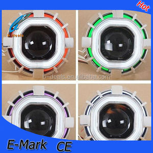 Ống Kính Máy Chiếu Hình Vuông 2.8 Inch Với Đôi Mắt Thiên Thần Màu Kép Cho Ô Tô - Product Image 2